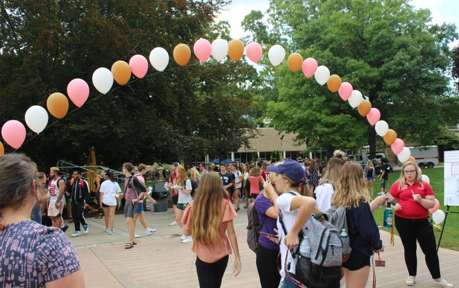 Dozens of student clubs solicited student members at Involvement Fest.  But when so many of them meet at the same time -- during Tuesday/Thursday Free Period -- students are forced to choose between competing interests.