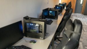 School officials have replaced the former Cardinal Cafe space into a gaming room. (Photo by Jenna Costello)