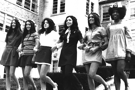 Judy Goonan (second from right) in 1971 (contributed photo).
