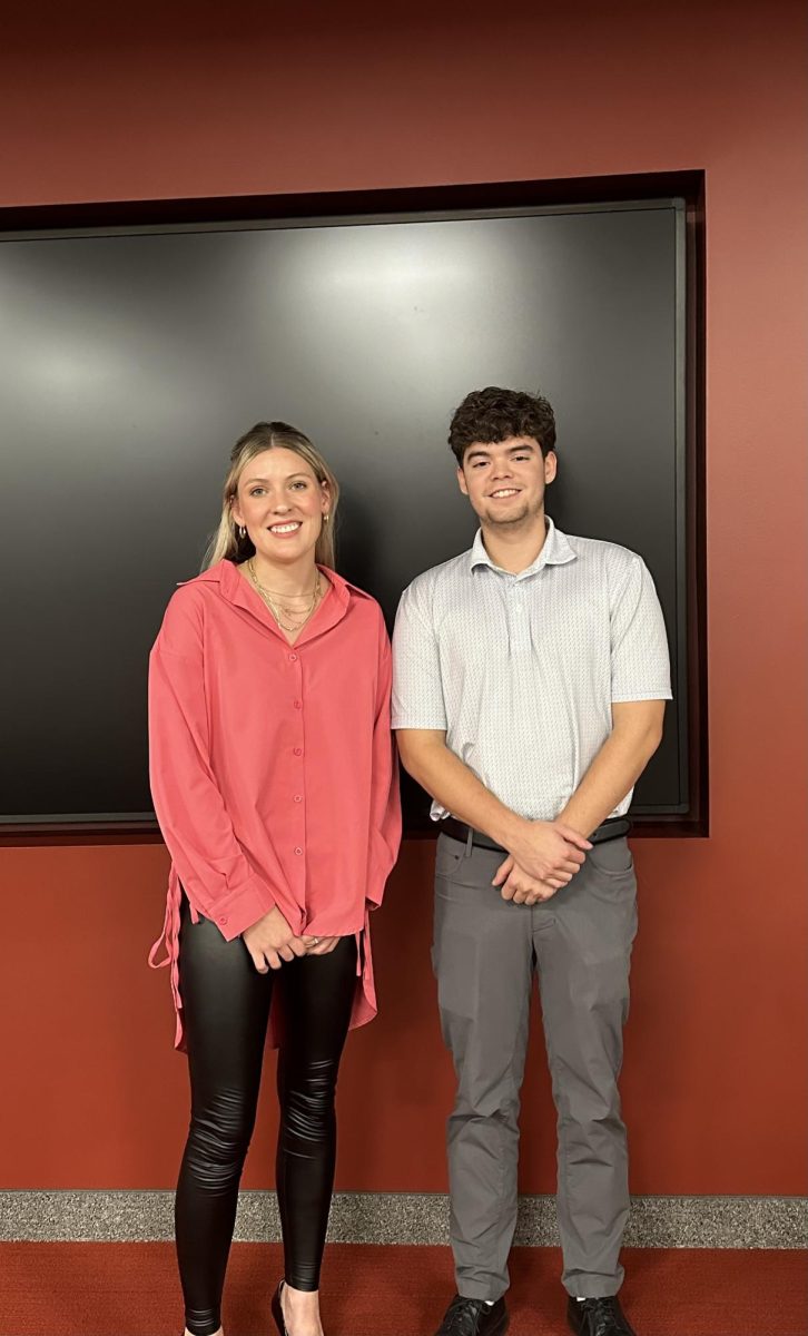 Anastasia Lach (left) and Brendan Evans (right)