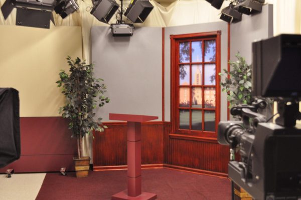Filming studio for Cardinal Television.
